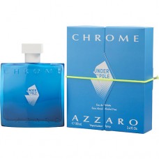 CHROME UNDER THE POLE by Azzaro EDT SPRAY (ALCOHOL FREE) 3.4 OZ