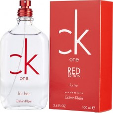 CK ONE RED EDITION by Calvin Klein EDT SPRAY 3.4 OZ (LIMITED EDITION)