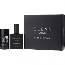 CLEAN BLACK LEATHER by Dlish EDT SPRAY 3.4 OZ & DEODORANT STICK 2.6 OZ