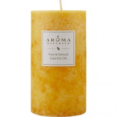 RELAXING AROMATHERAPY by Relaxing Aromatherapy ONE 2.75 X 5 inch PILLAR AROMATHERAPY CANDLE.  COMBINES THE ESSENTIAL OILS OF LAVENDER AND TANGERINE TO CREATE A FRAGRANCE THAT REDUCES STRESS.  BURNS APPROX. 70 HRS