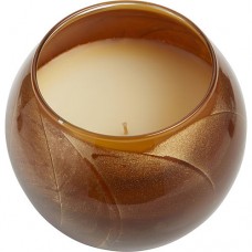 EBONY CANDLE GLOBE by Ebony Candle Globe THE INSIDE OF THIS 4 in POLISHED GLOBE IS PAINTED WITH WAX TO CREATE SWIRLS OF GOLD AND RICH HUES AND COMES IN A SATIN COVERED GIFT BOX. CANDLE IS FILLED WITH A TRANSLUCENT WAX AND SCENTED WITH MYSTERIA. BURNS APPR