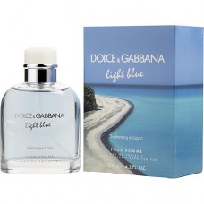 D & G LIGHT BLUE SWIMMING IN LIPARI POUR HOMME by Dolce & Gabbana EDT SPRAY 4.2 OZ (LIMITED EDITION)