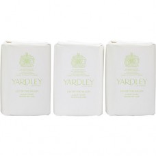 YARDLEY by Yardley LILY OF THE VALLEY LUXURY SOAPS 3 x 3.5 OZ EACH (NEW PACKAGING)