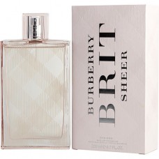 BURBERRY BRIT SHEER by Burberry EDT SPRAY 6.7 OZ (NEW PACKAGING)