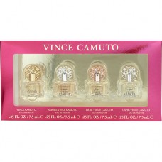 VINCE CAMUTO VARIETY by Vince Camuto 4 PIECE WOMENS VARIETY WITH AMORE & FIORI & VINCE CAMUTO CAPRI & VINCE CAMUTO AND ALL ARE EAU DE PARUM .25 OZ MINIS