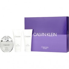 OBSESSED by Calvin Klein EAU DE PARFUM SPRAY 3.4 OZ & BODY LOTION 3.4 OZ & SHOWER GEL 3.4 OZ
