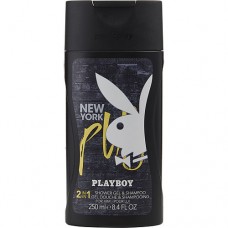 PLAYBOY NEW YORK by Playboy SHOWER GEL & SHAMPOO 8.4 OZ