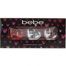 BEBE VARIETY by Bebe 3 PIECE MINI VARIETY WITH BEBE & BEBE SHEER & BEBE KISS ME AND ALL ARE EAU DE PARFUM .34 OZ MINIS