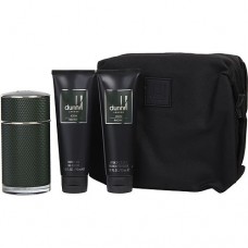 DUNHILL ICON RACING by Alfred Dunhill EAU DE PARFUM SPRAY 3.4 OZ & AFTERSHAVE BALM 3 OZ & SHOWER GEL 3 OZ & TOILETRY BAG